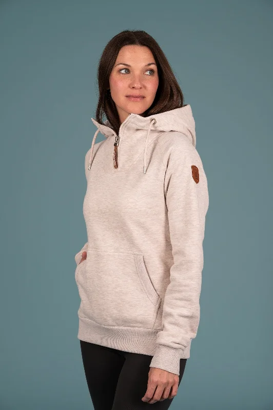 Special Discount Faith Half-Zip Hoodie Heather Oatmeal