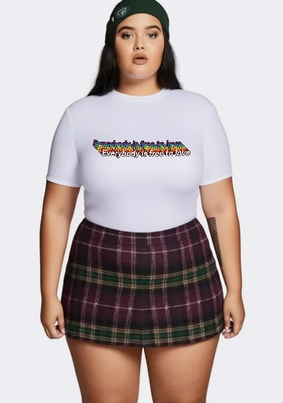 Weekend Deals That Thrill Curvy Everybody Is Free To Love Baby Tee