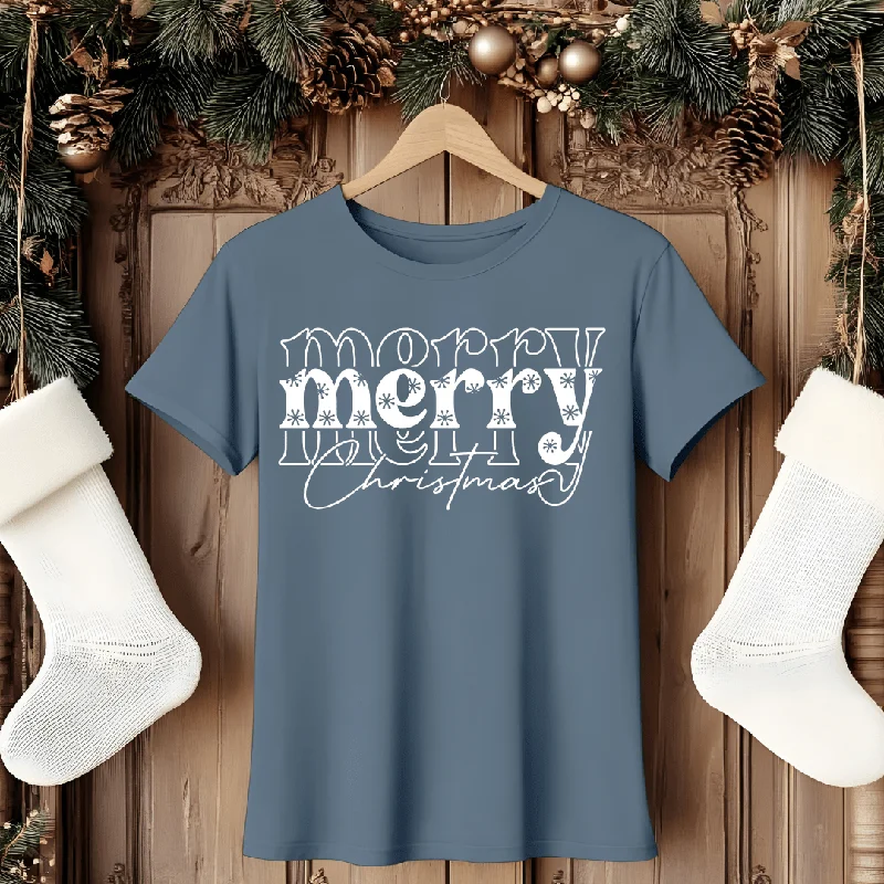 Bonus Savings Merry Merry Merry Christmas Graphic Tee