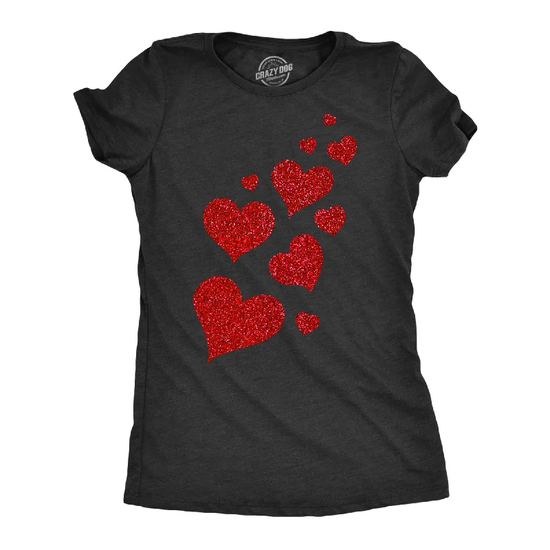 Big Savings Glitter Hearts Women's T Shirt