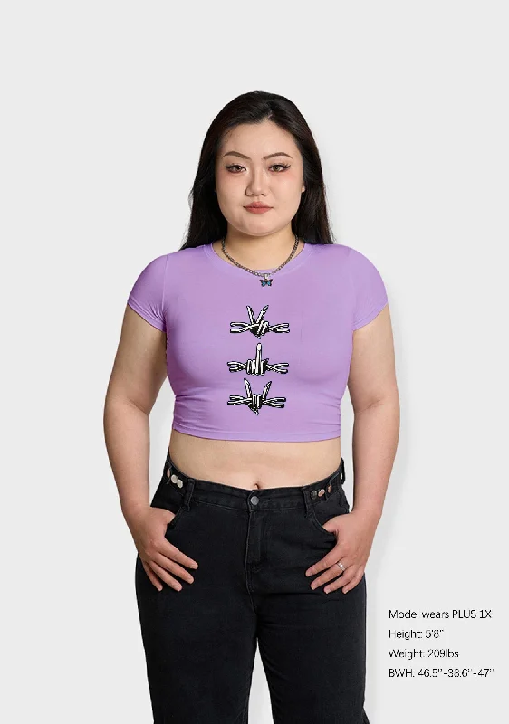 Today’s Special Curvy Iron Wire Hand Gesture Baby Tee