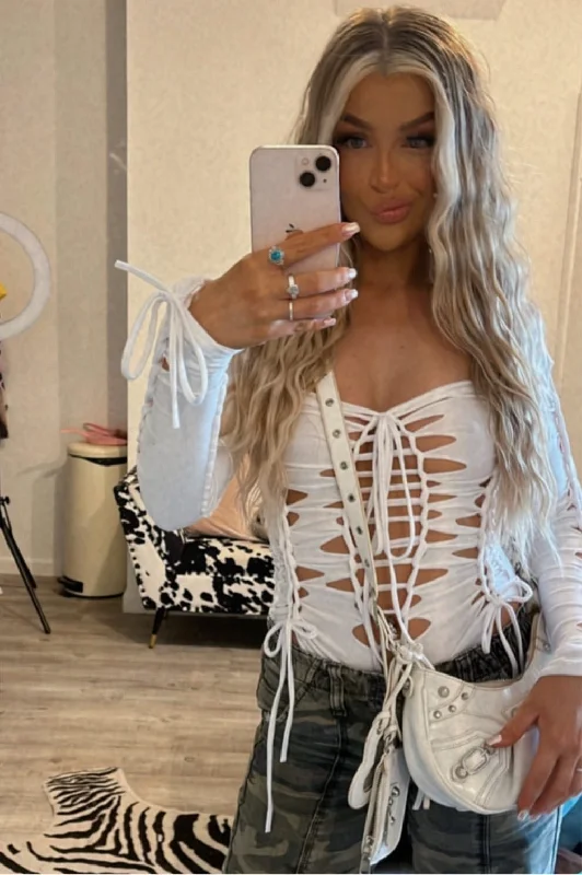 Customer Appreciation Sale Tie Up Bodysuit