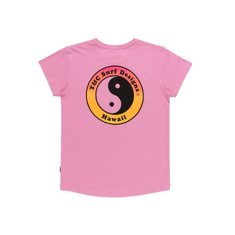 Hurry In T&C Surf Designs Women YY Logo S/S Tee - Rose