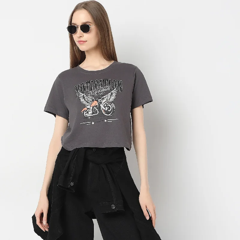 Don't Delay Regular Fit Graphic T-Shirt
