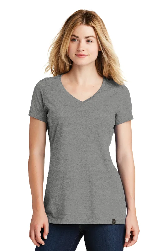 Price Drop New Era Womens Heritage Short Sleeve V-Neck T-Shirt - Heather Shadow Grey Price Drop New Era Womens Heritage Short Sleeve V-Neck T-Shirt - Heather Shadow Grey