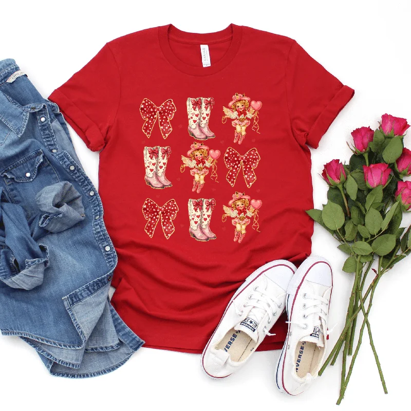 Big Discounts Boots, Bows, & Cupid Graphic Tee